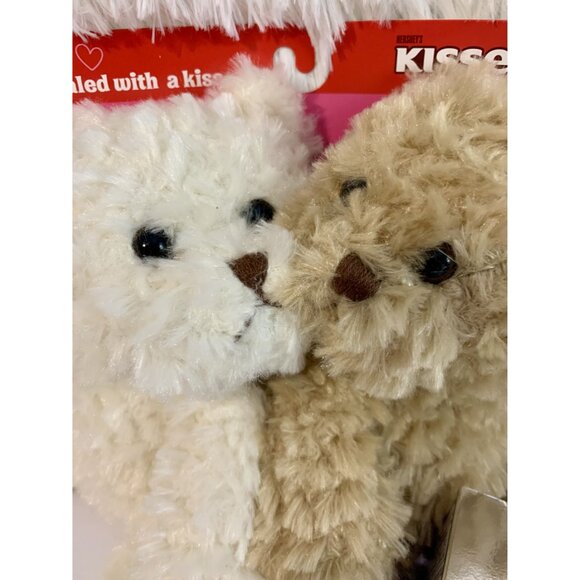 Hersheys Kisses Sealed With A Kiss Plush Bear Set & Solid Milk Chocolate Kiss - Picture 5 of 13